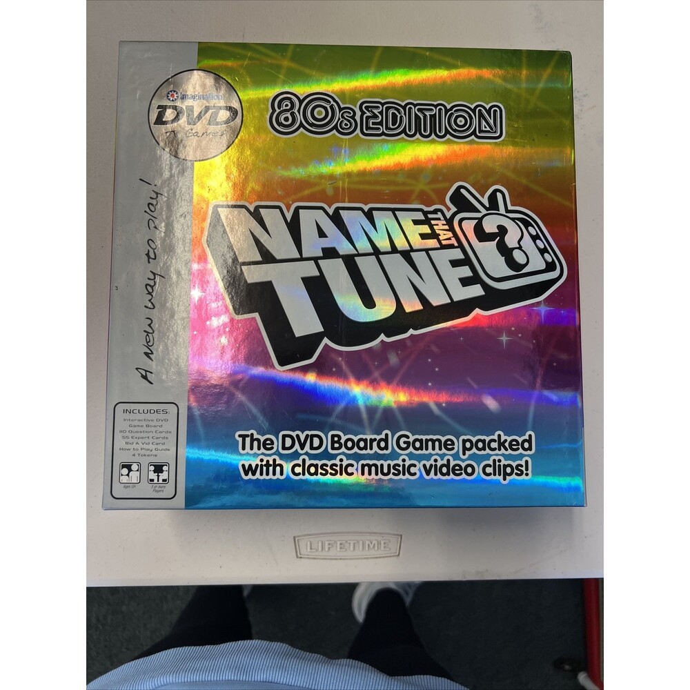 Name that Tune 80's Edition DVD Board Game COMPLETE Imagination 2005 Trivia